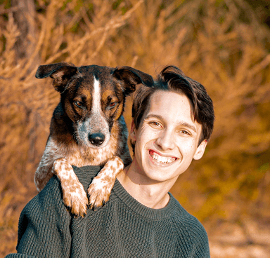 A picture of me and my dog